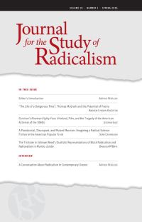 Book Cover for Journal for the Study of Radicalism 10, No. 1 by Arthur Versluis