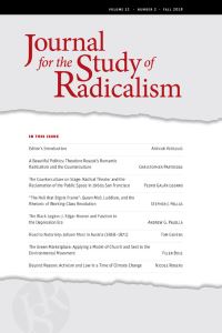 Book Cover for Journal for the Study of Radicalism 12, No. 2 by Arthur Versluis