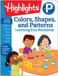 Book Cover for Preschool Colors, Shapes, and Patterns by Highlights Learning