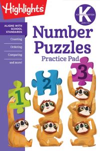 Book Cover for Kindergarten Number Puzzles by Highlights Learning