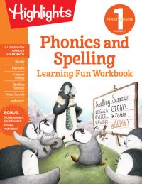Book Cover for First Grade Phonics and Spelling by Highlights Learning