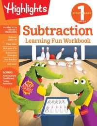 Book Cover for First Grade Subtraction by Highlights Learning