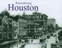 Book Cover for Remembering Houston by Betty Trapp Chapman