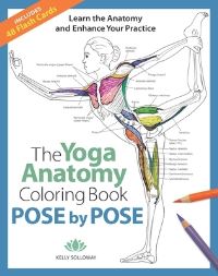 Book Cover for The Yoga Anatomy Coloring Book by Kelly Solloway