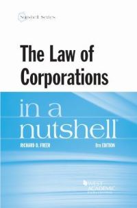 Book Cover for The Law of Corporations in a Nutshell by Richard D Freer