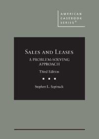 Book Cover for Sales and Leases by Linda J. Rusch, Stephen L. Sepinuck