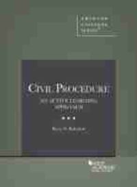 Book Cover for Civil Procedure, An Active Learning Approach by Rory D Bahadur