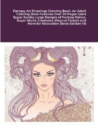 Book Cover for Fantasy Art Drawings Coloring Book by Beatrice Harrison