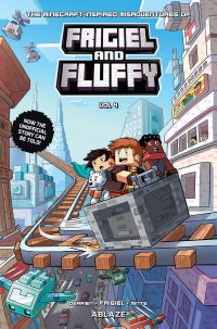 Book Cover for The Minecraft-Inspired Misadventures of Frigiel & Fluffy. Vol. 4 by JeanChristophe Derrien, Frigiel