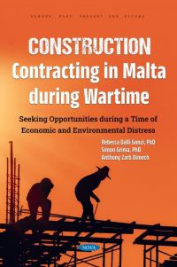 Book Cover for Construction Contracting in Malta During Wartime by Rebecca Dalli Gonzi