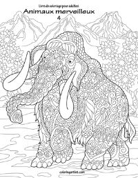 Book Cover for Livre De Coloriage Pour Adultes Animaux Merveilleux 4 by Nick Snels