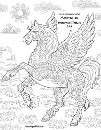 Book Cover for Livre De Coloriage Pour Adultes Animaux Merveilleux 3 & 4 by Nick Snels
