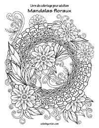Book Cover for Livre De Coloriage Pour Adultes Mandalas Floraux by Nick Snels