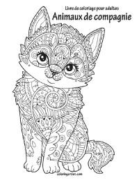 Book Cover for Livre De Coloriage Pour Adultes Animaux De Compagnie by Nick Snels