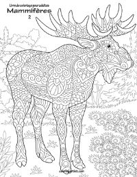 Book Cover for Livre De Coloriage Pour Adultes Mammifères 2 by Nick Snels