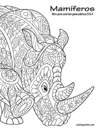 Book Cover for Mamíferos Libro Para Colorear Para Adultos 3 & 4 by Nick Snels