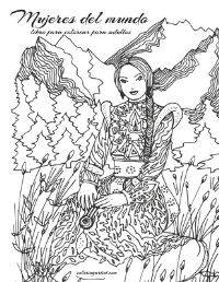 Book Cover for Mujeres Del Mundo Libro Para Colorear Para Adultos by Nick Snels