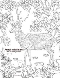Book Cover for Animali Nella Natura Libro Da Colorare Per Adulti by Nick Snels