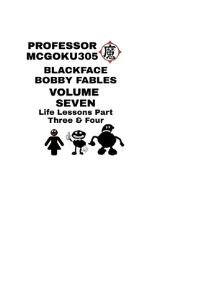 Book Cover for Blackface Bobby Fables Volume 7 Life Lessons Part Three And Four by Professor McGoku305