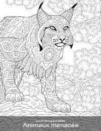 Book Cover for Livre De Coloriage Pour Adultes Animaux Menacés 1 by Nick Snels