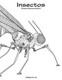 Book Cover for Insectos Libro Para Colorear Para Adultos 2 by Nick Snels