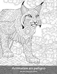 Book Cover for Animales En Peligro Libro Para Colorear Para Adultos 1 by Nick Snels