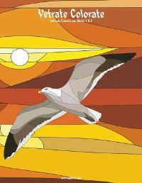 Book Cover for Vetrate Colorate Libro Da Colorare Per Adulti 1 & 2 by Nick Snels