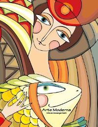 Book Cover for Arte Moderna Libro Da Colorare Per Adulti 1 by Nick Snels