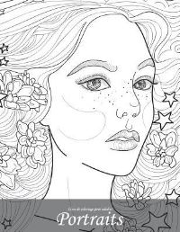 Book Cover for Livre De Coloriage Pour Adultes Portraits 6 by Nick Snels