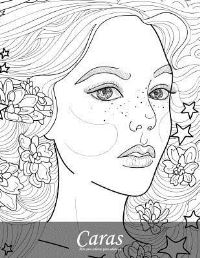 Book Cover for Caras Libro Para Colorear Para Adultos 6 by Nick Snels