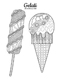 Book Cover for Gelati Libro Da Colorare Per Adulti 1 by Nick Snels