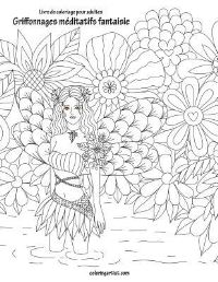 Book Cover for Livre De Coloriage Pour Adultes Griffonnages Méditatifs Fantaisie 1 by Nick Snels