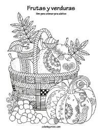 Book Cover for Frutas Y Verduras Libro Para Colorear Para Adultos 1 by Nick Snels