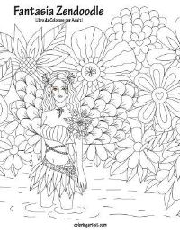 Book Cover for Fantasia Zendoodle Libro Da Colorare Per Adulti 1 by Nick Snels