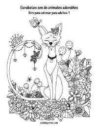 Book Cover for Garabatos Zen De Animales Adorables Libro Para Colorear Para Adultos 1 by Nick Snels