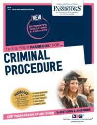 Book Cover for Criminal Procedure (Q-36) by National Learning Corporation