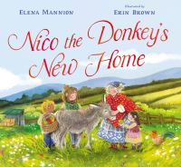 Book Cover for Nico the Donkey's New Home by Elena Mannion