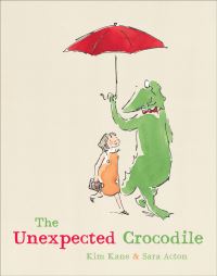 Book Cover for The Unexpected Crocodile by Kim Kane