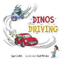 Book Cover for Dinos Driving by Lynn Leitch