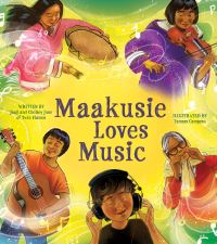 Book Cover for Maakusie Loves Music by Chelsey June, Jaaji