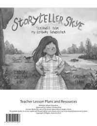 Book Cover for Storyteller Skye Teacher Lesson Plan by Lindsay Christina King