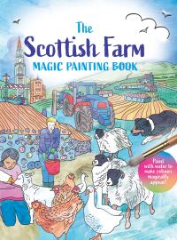 Book Cover for The Scottish Farm Magic Painting Book by 