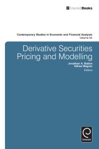 Book Cover for Derivative Securities Pricing and Modelling by Jonathan Batten, Niklas F Wagner