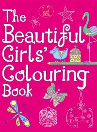 Book Cover for The Beautiful Girls' Colouring Book by Jessie Eckel