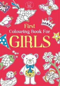 Book Cover for First Colouring Book For Girls by Emily Twomey