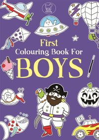Book Cover for First Colouring Book For Boys by Emily Twomey