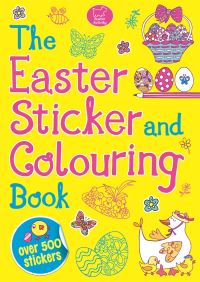 Book Cover for The Easter Sticker and Colouring Book by Tracy Cottingham