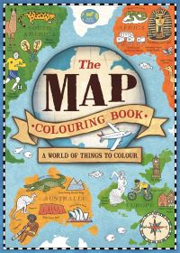 Book Cover for The Map Colouring Book by Natalie Hughes
