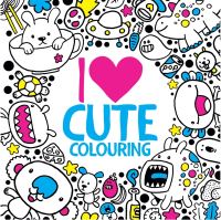 Book Cover for I Heart Cute Colouring by Jess Bradley