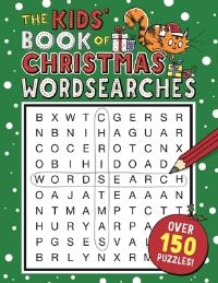 Book Cover for The Kids' Book of Christmas Wordsearches by Sarah Khan